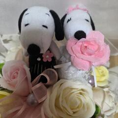 結婚式のウエルカムスペースで使えるスヌーピーの画像