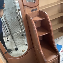 ドレッサー　木製　ブラウン　中古の画像