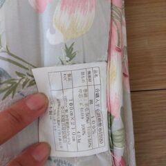 羽毛掛け布団、敷布団セットの画像