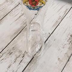 0804-096 昭和レトロブーツ型グラスの画像