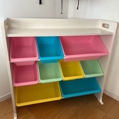 おもちゃラック カラフル 収納家具  
