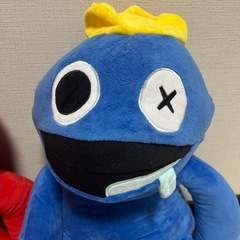 レインボーフレンズ★特大ぬいぐるみ60cm・ブルー・レッド・新品・セットの画像