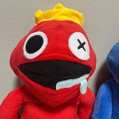 レインボーフレンズ★特大ぬいぐるみ60cm・ブルー・レッド・新品・セットの画像