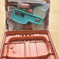 ままごと キッチン コンパクト 調理器具付き おままごとセット 知育玩具の画像