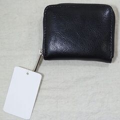 ☆ファスナー付 小銭入れ ブラック【未使用】の画像