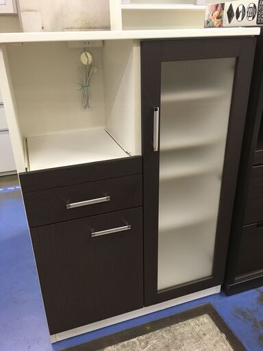 ☆リユースのサカイ横浜南店☆YM1015 古賀家具 レンジ台 ホワイト W90