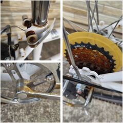 中古自転車 6段変速 430MM クロスバイク軽整備済み 防犯登録対応 町田市 相模原市 MM804の画像