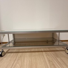 【お取引決まりました】ガラス製テレビ台
