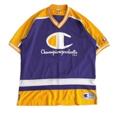 レア　champion メッシュ　tシャツ　バスケの画像