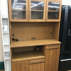 ★リユースのサカイ春日部店★KJ11151 今井家具工芸 レンジボード ブラウン H185×W120×D46 クリーニング済みの画像