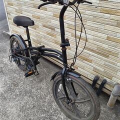 中古自転車 6段変速 20インチ 折り畳み 軽整備済み 防犯登録対応 町田市 相模原市 MM805の画像