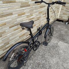 中古自転車 6段変速 20インチ 折り畳み 軽整備済み 防犯登録対応 町田市 相模原市 MM805の画像