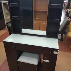★限定SALE20%OFF★《尼崎市/リサイクルショップドリーム次屋店》ドレッサー 椅子付き ブラウン 中古品 ☆尼崎市若王寺☆の画像