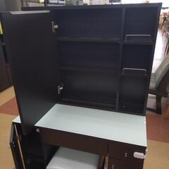 ★限定SALE20%OFF★《尼崎市/リサイクルショップドリーム次屋店》ドレッサー 椅子付き ブラウン 中古品 ☆尼崎市若王寺☆の画像