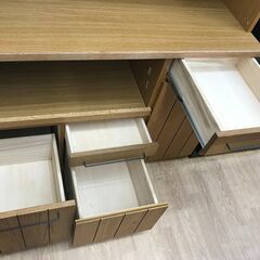 ★リユースのサカイ春日部店★KJ11151 今井家具工芸 レンジボード ブラウン H185×W120×D46 クリーニング済みの画像