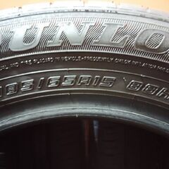 DUNLOP ENASAVE EC300+ 185/65R15 15インチ 夏タイヤ 4本 22年製 バリ溝 ノート フリード イスト アクア シエンタ ティーダ等　(KTE324)の画像