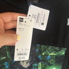 未使用タグつき　Sサイズ　攻殻機動隊　GU 半袖Tシャツの画像