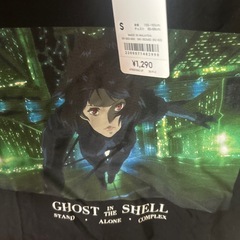 未使用タグつき　Sサイズ　攻殻機動隊　GU 半袖Tシャツの画像