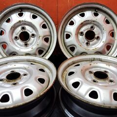 スチールホイール 14インチ 4本 4.5J4HPCD100 軽...