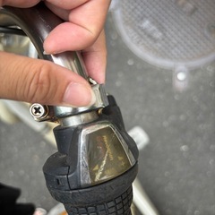 変速6段付き自転車　ベージュ　26〜27インチ　の画像