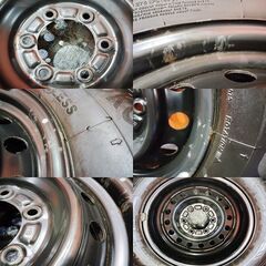 【YK G075 215/70R15】スタッドレス【トヨタ 200系ハイエース 純正ホイール 15インチ 6J6HPCD139.7+35】21年製 バリ溝 グランビア (KTL464)の画像