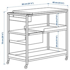 【新品同様】IKEA TROTTEN トロッテン デスクワゴン の画像