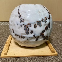 志野 小三郎 花瓶 昭和 レトロ アンティークの画像