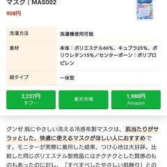 グンゼ クールタイプ布製マスク 2枚入りの画像