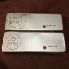 ラッキーストライク　ノベルティ　缶BOX 2個セット