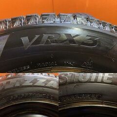 【BS BLIZZAK VRX3 165/65R14】スタッドレス【スチールホイール 14インチ 5J4HPCD100】ハブ径54mm 21年製 バリ溝 ルーミー トール等 KTN460の画像