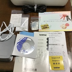 美品　brother PS202 コンピューターミシン　フットコントローラー付きの画像