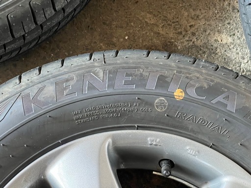 145/80-R13 アルミホイール4本セット 走行１ヶ月・500km程度