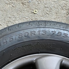 145/80-R13 アルミホイール4本セット 走行１ヶ月・500km程度の画像