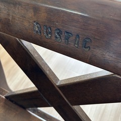 RUSTIC ルスティック ダイニングテーブル イス セットの画像