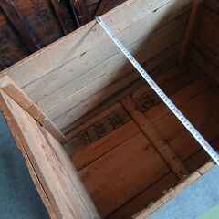 【受渡し済】木製　箱　88×55　　高さ60　在庫2【8/7までのお引き取りの画像