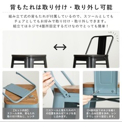 カウンターチェア 北欧 おしゃれ 背もたれ付き カフェ風 スタッキング 【ほぼ新品】カウンタースツール Coup de Coeur CSZの画像