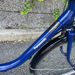 🔵中古車🔵 美品✨　電動アシスト自転車　Panasonic 　ビビ　カギ、充電器付✨　中古自転車　点検調整永久無料✨　整備済み　西宮市の画像