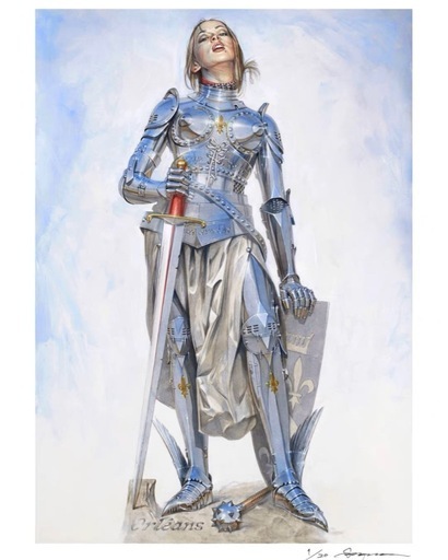 空山基 / ソラヤマ ハジメ 聖女ジャンヌ 版画 (ナツミ) 竹橋の