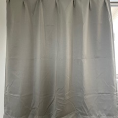 使用4ヶ月 カーテン ライトグレー レースカーテン 白 両開きタイプ の画像