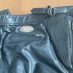 値下げ　バイク用革パンツ、MIGLIA Ｌサイズ、使用少できれいですの画像