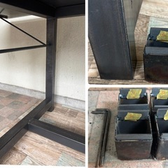値下げ↓中古◆アイアンテーブル◆上野玄起◆うえのげんき◆鉄造形作家◆ジブリの森の画像