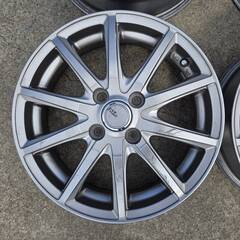 【中古品】軽自動車用 15インチホイール ４本セット 15x4.5 4-100 +45 シビラ ネクスト GS-5の画像