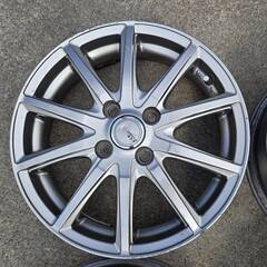 【中古品】軽自動車用 15インチホイール ４本セット 15x4.5 4-100 +45 シビラ ネクスト GS-5の画像
