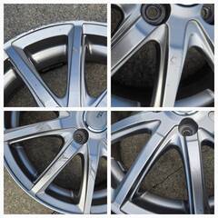 【中古品】軽自動車用 15インチホイール ４本セット 15x4.5 4-100 +45 シビラ ネクスト GS-5の画像
