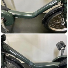 1年保証 送料無料 新品部品多数　パナソニック　20インチ　カーキ色　人気　電動アシスト自転車 g810の画像