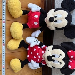 ミッキー&ミニー　ぬいぐるみ
の画像
