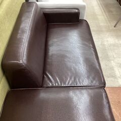 ⭐2人掛けソファ⭐配置変更可能⭐濃ブラウン⭐2302の画像