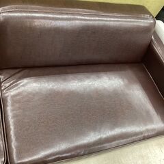 ⭐2人掛けソファ⭐配置変更可能⭐濃ブラウン⭐2302の画像