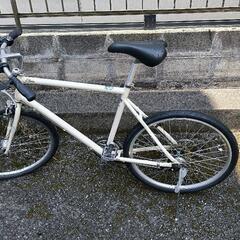 マウンテンバイク クリーム シーエス 26インチ オートライト付き クロスバイク 自転車の画像