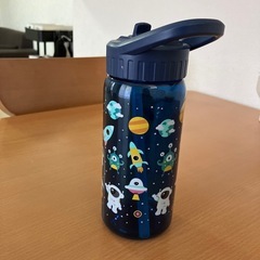【お取引き先確定】7日　SANTECO 子供用 水筒 ストロー付きボトル 500ML エイリアンの画像